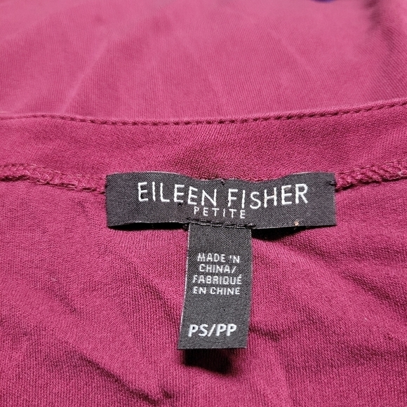 Eileen Fisher Silk Long Sleeve Knit Top - Picture 2 of 4